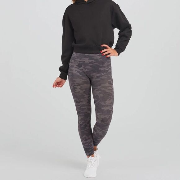Spanx Look At Me Now Heather Camo Seamless High Rise Leggings Size Medium - Picture 1 of 6